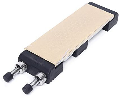 JAYEUW Schleifstein 400/1000 Abziehstein Wetzstein Doppelseitiger Messerschärfer mit Anti-Rutsch-Silikon-Halter für Küchenmesser Schere Titanium Plated Gold