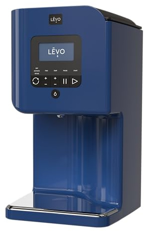 LEVO II+ - Herbal Oil Infusion Machine Plus Filter Technology - Botanical Extractor, Herb Dryer, Decarboxylator, & Oil Infuser - Easy Edible Infusion Maker for Gummies, Brownies & More - Pacific Blue