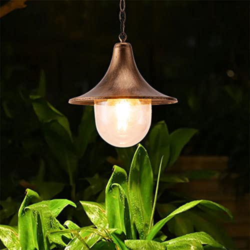 Lustre extérieur de style américain étanche antirouille pour maison, jardin, porte, entrée, balcon, tonnelle, porche, pavillon, patio, solution d'éclairage intérieur et extérieur