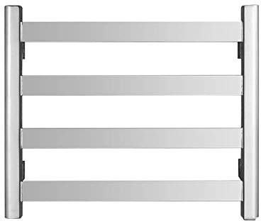 Scaldasalviette elettrico, scaldasalviette elettrico per bagno, scaldasalviette elettrico in acciaio inox a 4 barre, scaldasalviette elettrico per la casa, mantiene asciutti asciugamani e vestiti