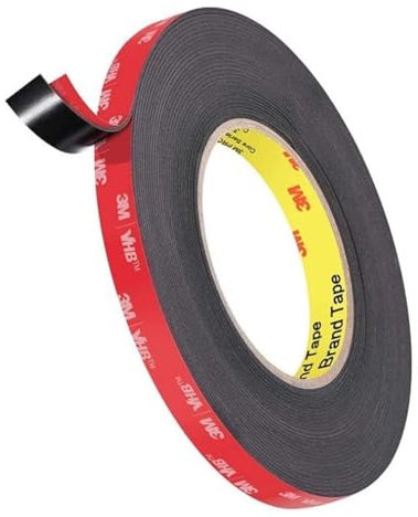 Doppelseitiges Klebeband, Extra Stark Klebend, Verwendet Originales 3M VHB 5952 Rohmaterial, 10mm x 11M, 1.1 mm dickt, Wasserfest und Hochtemperaturbeständig für Auto, Heimdekoration, Bürodekoration