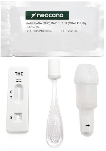 2x Neocana THC Speicheltest 3,5 ng/ml Drogenschnelltest Cannabis Marijuana Oral Speichel Test-Set