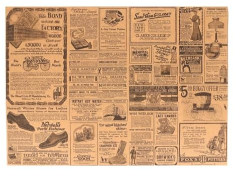 PRIETO LARREY - Pack 1000 Manteles Individuales de Papel Reciclado - Mantelines Reciclados - Ideal para Servicio a la Mesa - 30 x 40 cm (1000, Vintage)