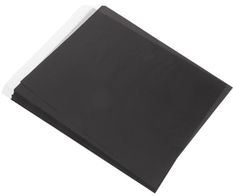 Anneome 100 Blatt Schwarzes Transferpapier A4 Kohlepapier Zum Abpausen Stoff Holz Und Glas Langlebiges Papier Zum Übertragen Für Selbstgemacht Und Büro