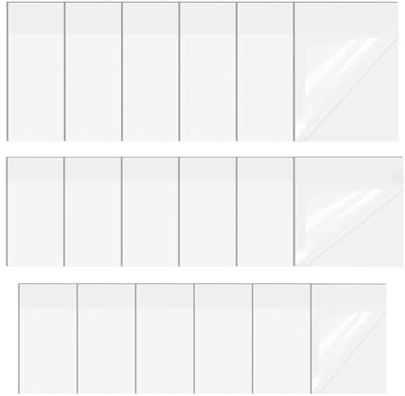 900 Blätter Post it Transparent, Durchsichtige Post Its, Sticky Notes Transparent, Wasserdicht und Leicht, Wiederbeschreibbar, für Schule, Büro, Zuhause (9.5x7cm, 7.5x7.5cm, 7.5x5cm)