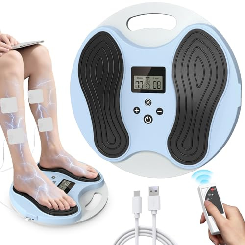 Medic Durchblutungs-Stimulator Für Füße & Beine–3 In 1 Mit Ems & 4 Tens Pads Elektrische Fußmassagegerät,Kann Chronische Schmerzen,Neuropathie Und Gestörte Durchblutung Lindern