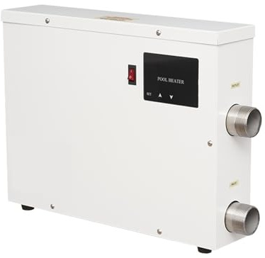 11KW elektrisk poolvärmare med digital pekskärm Högeffektiv simvärmepump Vattentermostat for ingående pool ovan jord Effektiv uppvärmning(15KW)