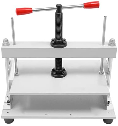 ARBGO Presse à papier manuelle A4 avec barre d'équilibre, presse à livres pour la fabrication de papier, presse à plat, pour factures, livres, livres