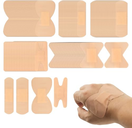 220 Unidades Fingertip Elastic Apósitos Flexibles Para Las Puntas Punta Del Dedo Tiritas Cicatrizantes Punta Del Dedo Apositos Adhesivos Varios Tamaños Disponibles Ajuste Seguro Cómodo Llevar Portátil