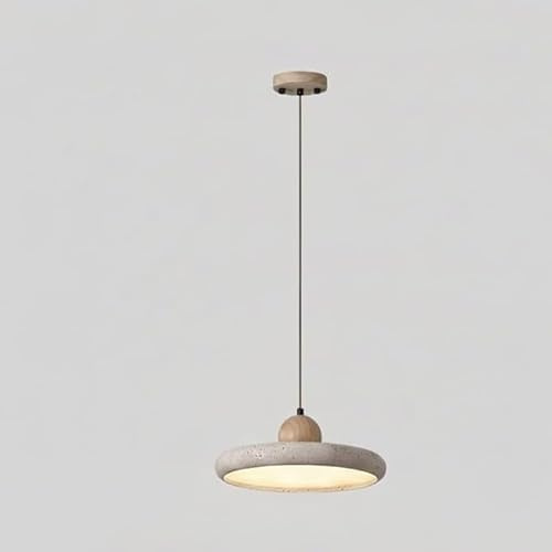 Lampada a sospensione in travertino giallo a cupola, lampada a sospensione in pietra naturale nordica, isola da cucina sopra il lavello, lampadario singolo in marmo, moderno, vintage, piccolo, per com