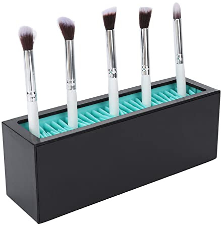 Jonlaki Makeup Brushes Air Drying Storage Stand, Eyebrow Pencils Storage Rack, Painting Pen Stand Holder, Silicone Makeup Brushes Holder, Lipstick Eyebrow Organizer