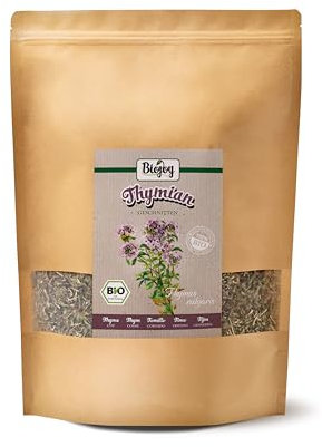Biojoy Timo BIO (500 g), essiccato e tritato, Ideale per Tisane o Piatti (Thymus vulgaris)