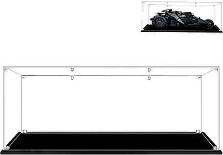 Hosdiy Acrylique Vitrine pour (Batmobile-Tumbler-76240) Modèle - Compatible avec Lego-76240 - Vitrine Présentoirs (Seul Vitrine, sans Modèle)