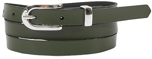 fashionchimp Basic Damengürtel aus 100% echtem Leder, schmaler Gürtel, Breite ca. 1,5cm, Made In Germany