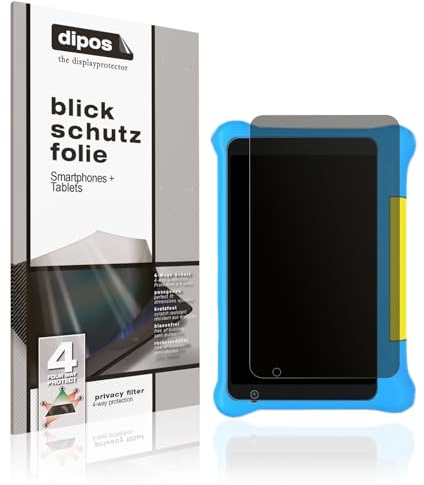dipos I Blickschutzfolie kompatibel mit HotLight Kinder Tablet 7 Zoll Display-Schutzfolie matt mit 4-Wege Sichtschutz-Effekt
