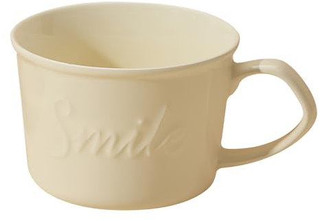 Dowbom Ciotola da zuppa con manico, tazze da brodo da 550 ml, ciotole da zuppa con manici, tazza per zuppa di cipolle francesi (bianco)