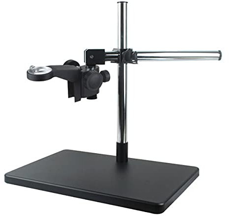 Microscope Accessories Video Microscope Camera Adjustable Boom Table Working Stand Holder, Multi-axis Adjustable Metal Arm, 50mm Ring Holder Durability And Reliable Performance(50mm 25mm A)