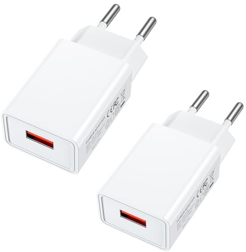 Locatis 2er Pack USB Ladegerät 5V-2A Universal Stecker, Schnellladegerät Netzteil Adapter Kompatibel mit iPhone 16/16 Pro/16 Pro Max/15/14/13, Samsung Galaxy S24
