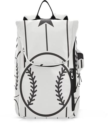 Amooorous Tennis-Rucksack für Damen und Herren, groß, stabil, Schwarz und Weiß, einzigartige Tennisschläger-Tasche für 2 Schläger für Teenager, Jungen, Mädchen, Männer, Frauen