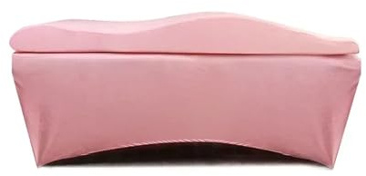 Matelas Table De Massage Surmatelas et couvre-lit for cils, coussin ergonomique incurvé for table de massage, matelas for cils for salon de beauté Coussin Massage(Pink Bed and Cover,180x60 cm)