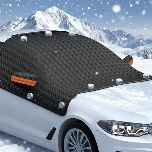RANJIMA Frontscheibenabdeckung Scheibenabdeckung Auto Winter, Windschutzscheibenabdeckung mit Magnet, XXL Magnetische Windschutzscheibe Abdeckung für Gegen Schnee,EIS,Frost,UV-Schutz, 238cm X 140cm