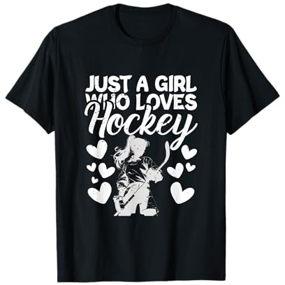 Deportes Amantes del Hockey sobre Hielo Solo una Chica Que ama el Hockey Camiseta