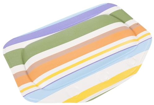 TOYANDONA Bathtub Pillow for Soaking Tub with Suction Cups, Foam Headrest Cushion for Bath Relaxation, Bathroom Bath Head Support Pad for Spa, Sauna, and Home Use