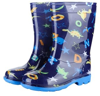 Botas de lluvia para niños y niñas, botas de goma con suelas suaves, botas de goma impermeables de secado rápido, zapatos de lluvia para deslizarse, botas de goma al aire libre