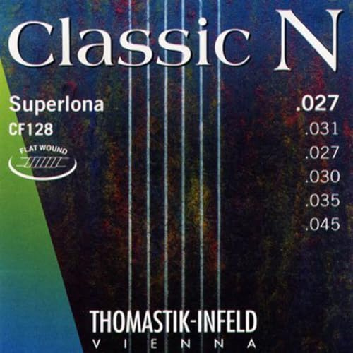 Thomastik Saiten für Klassik-Gitarre Classic N Series Satz Superlona Light CF128 Flatwound