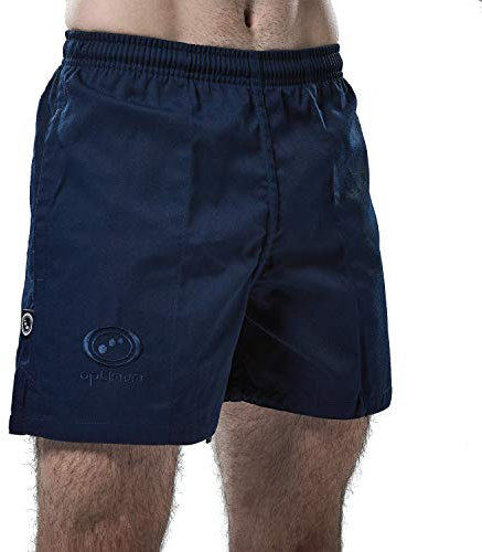 Optimum Men's Auckland Rugby Shorts with Internal Drawstring & Pockets, Ideal for Gym, Training, & Outdoor Activities Workouts, Running, Cycling, and Marathons | 32 Inches, Navy