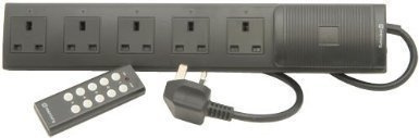 E4A1-5 GANG SURGE PROTECTED EXTENSION LEAD WITH REMOTE CONTROL