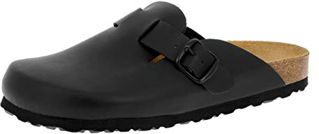 Lico Herren Bioline Clog Pantoletten, Schwarz, 43 EU