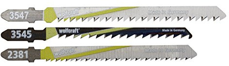 Wolfcraft 1 Stichsägebl.-Set Küche 3-tlg. T-Schaft 2684000, Schwarz