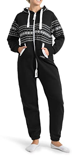 Finchgirl Azteken Muster Damen Jumpsuit Overall Jogging Training Anzug Einteiler