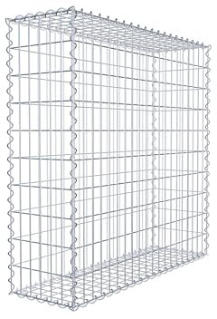 GABIONA – Gabion 100 x 100 x 30 cm – gabionkorg för stenar från 45 mm kornstorlek – maskstorlek 5 x 10 cm – korrosionsbeständig