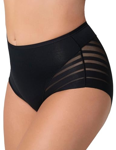 Leonisa Braga Faja Reductora de Abdomen sin Costuras para Mujer, Braga Moldeadora Levanta Glúteos en Encaje, Ropa Interior Colombiana Individual o Pack 2