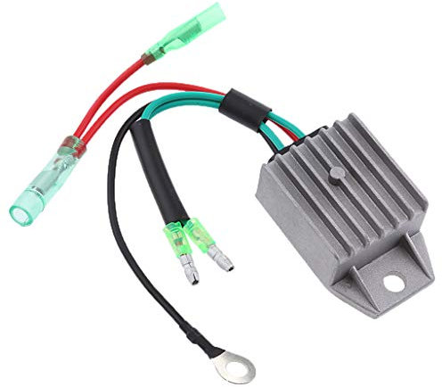 Marine Boat Außenborder Spannungsregler Gleichrichter Male Plug Ersatz Für Yamaha 40PS 2 Takt Motoren, Farbe Grau