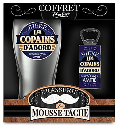 STC Coffret Verre À BIÈRE Copains