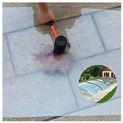Durchsichtige Acrylplatte Polycarbonat-Kunststoffplatte, 1,5 Mm Dicke PC-Ausdauerplatte, Schlagfeste, Bruchsichere Gewächshausabdeckung For Dächer, Carports, Vordächer, Wintergärten ( Color : Clear-1.