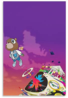 DUSUL Kanye Poster West Graduation Album Cover Poster Dekorative Malerei Leinwand Wandkunst 30 x 45 cm