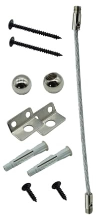 DOITOOL Underturn Hardware Bag Tip Furniture Anchor for Boy Girl Safety Preventing Furniture Shake Material for Bookshelves Wardrobes in Home