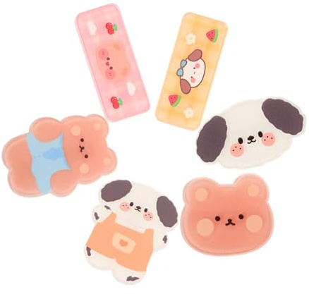 Beatifufu 6stücke Haarspange Cartoon Bär Für Frauen Und Mädchen Haarschmuck Haarspangen Langlebiges Und Benutzerfreundliches Haar Zubehör Für Hochzeiten Und Feiern