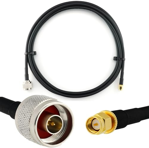 1m N Maschio a SMA Maschio cavo coassiale — HF-240 (equivalente a LMR 240) prolunga a bassissima perdita — per LTE Antenna esterna 4G 5G 6G Modem Amplificatore GSM Router WIFI Ripetitore cellulare