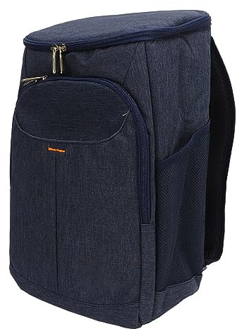 18L Rucksackkühler, Wasserdichter, Auslaufsicherer Camping-Kühlrucksack, Tragbare Wärmeisolierte Kühltasche für Picknick, Camping, Mittagessen (Navy blau)