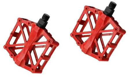 YdseozOA Bike Pedals Bicycle Aluminum Antiskid Durable Mountain Bike Pedals MTB BMX Cycling Universal Bicycle Pedals Cycling Accessory (Red)