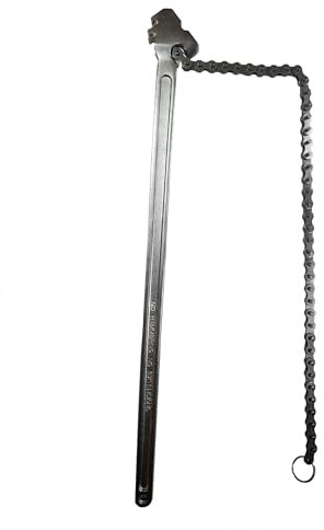 VCT Chiave a catena da 61 cm, chiave a catena regolabile per filtro dell'olio adatta fino a 17 cm di diametro