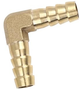 A ABSOPRO Raccordo a Compressione in Ottone per Tubo Acqua Gas Olio Maschio Gomito 90 Gradi 10mm