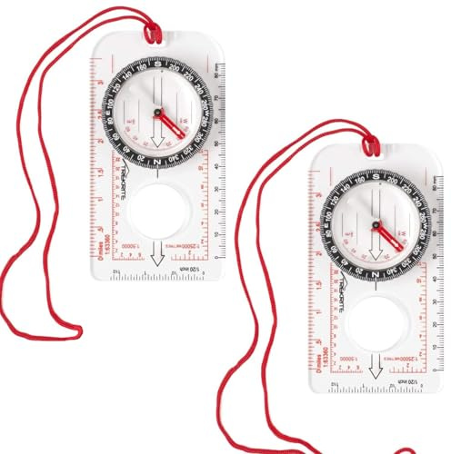 Compass Navigation, Two Super Practical Compasses, Lightweight and Small Compass Hiking, Compass Used to Provide Direction and Precise Positioning for Outdoor Hikers ﻿