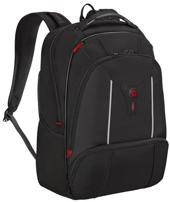 WENGER Carbon Pro Compact Laptop-Rucksack mit 14 Zoll Laptop-Hülle, Notebook bis 16 Zoll, Tabletfach, Damen Herren, Büro Business Uni, Schwarz, 653528