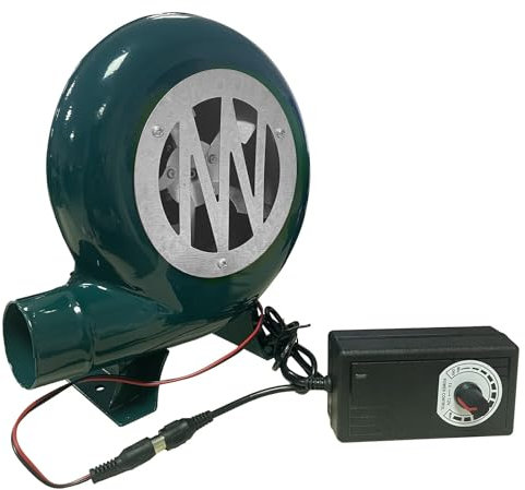 MDXVRKYBC 220V Souffleur Barbecue Forgeron Ventilateur Barbecue Electrique avec 1V-12V Régulateur, Ventilateur Électrique Centrifuge Extérieur pour Le Camping Picnic Outdoor Acativités(100W)
